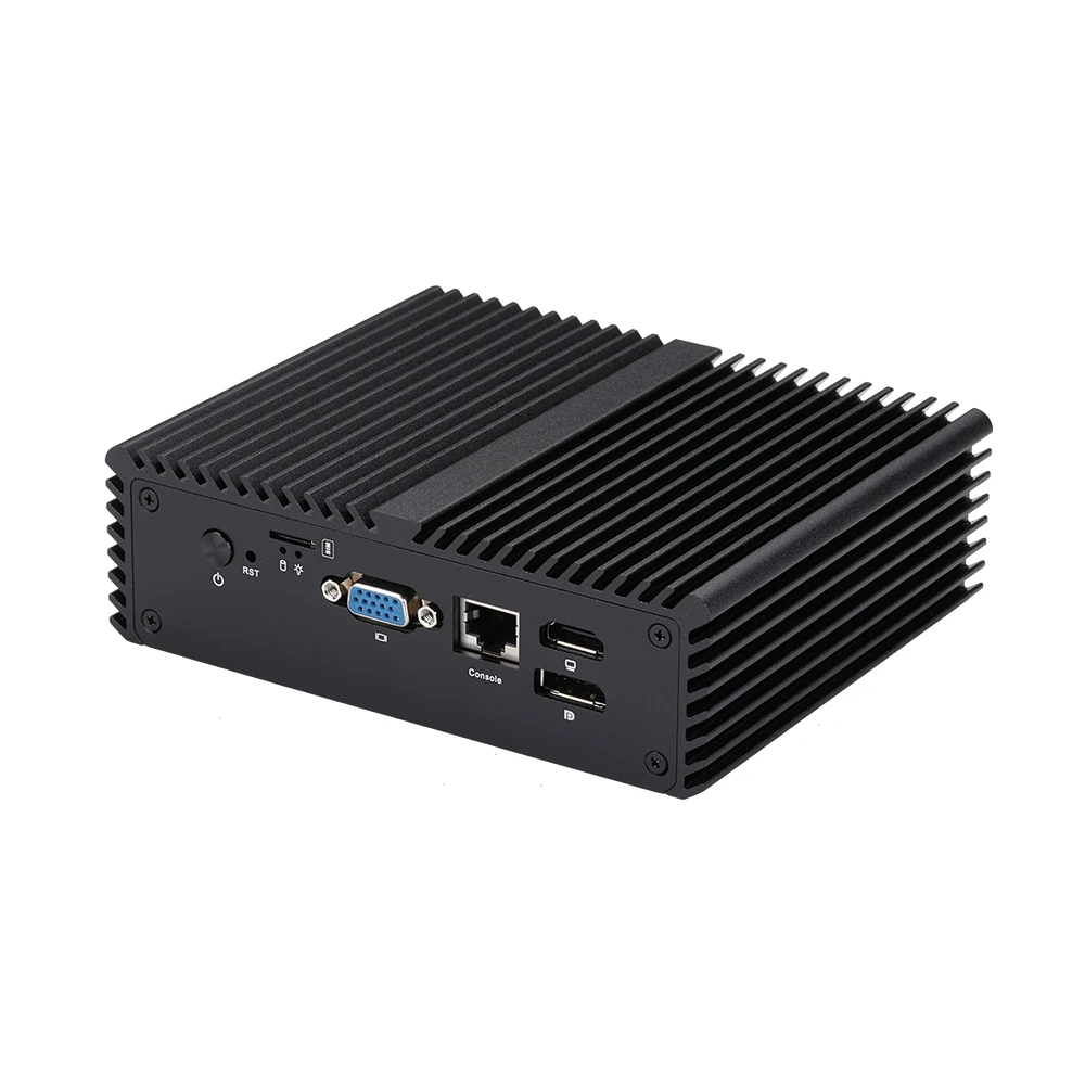 Qotom-Mini roteador do Firewall do PC, núcleo do quadrilátero, 2.0 GHz, 5x, i225V, LAN 2.5G, pfsense desembaraçar, OPNsense, J6412