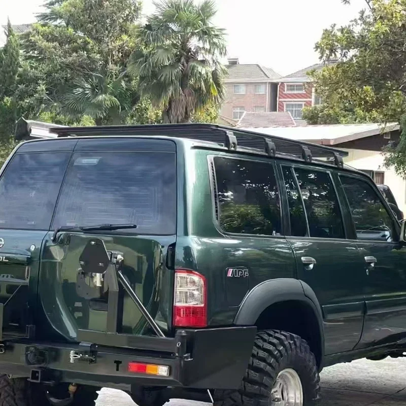 4x4 Off‑Road Aluminum Roof Cargo Platform With Parcel Bag Mount Base SUV