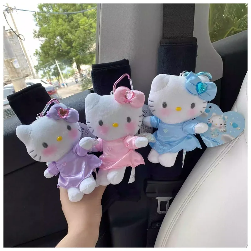 

Крылья Ангела из аниме Hellokittys кукла автомобиль декоративный ремень безопасности защитный чехол милый мультяшный автомобиль аксессуары для интерьера подарок девочке