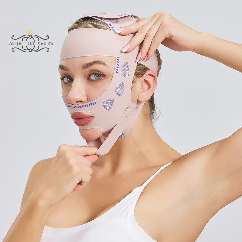 Vendaje adelgazante para barbilla y mejilla para mujer, cinturón de realce, línea en V, moldeador de cara, correa antiarrugas, herramientas de belleza para el cuidado de la piel