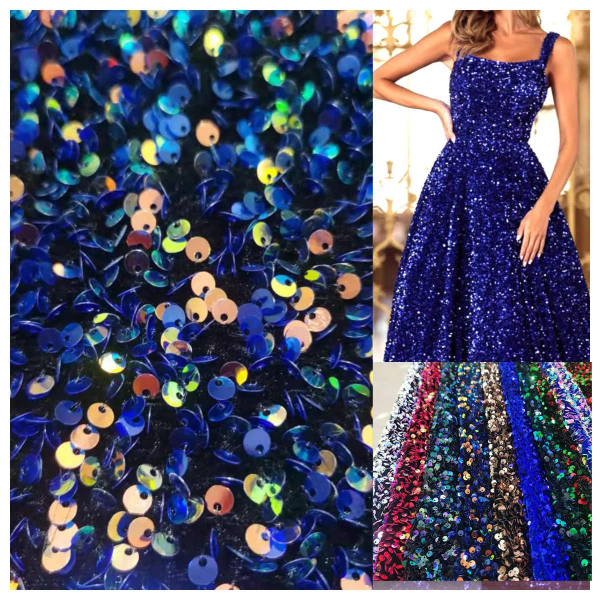 

Плотная бархатная ткань с блестками, блестящий сверкающий материал, идеально подходит для вечернего платья, сценического костюма, вечеринки от кутюр, шитья своими руками