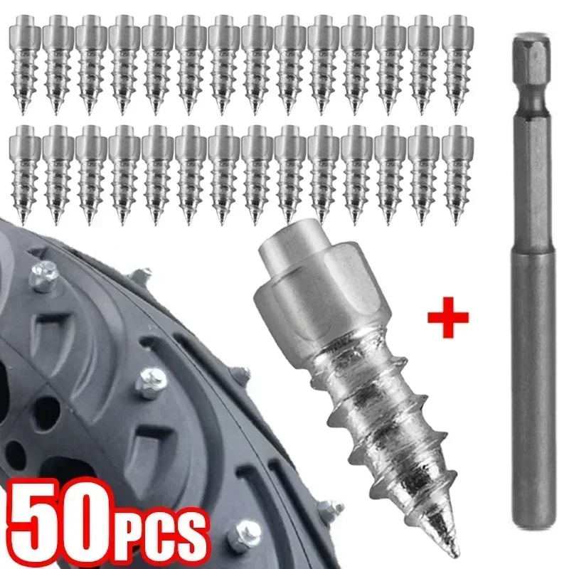 Winter Anti-Slip Screws Nails Tools Universal Auto Motorcycle Bike Shoe Anti Skid Snow Spike Studs Screw Accessories