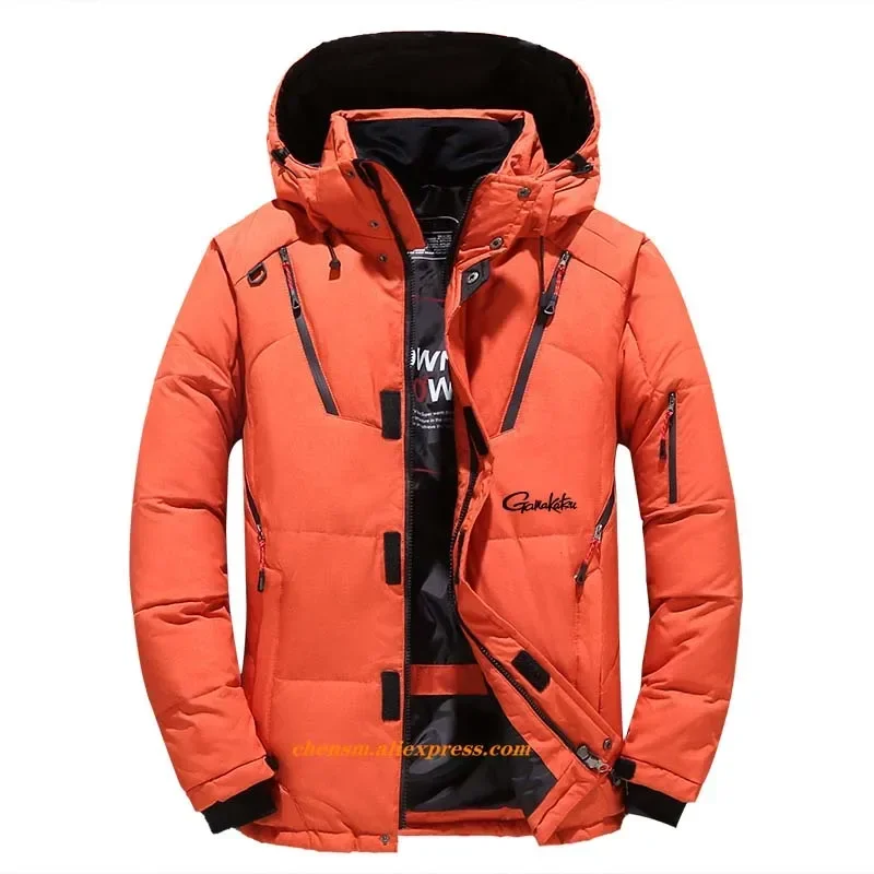 Gamakatsu New Winter Fishing Clothing Men Waterproof Sports Snowboard Warm Riding Fishing Jacket Windproof Camping Fleece Jacket