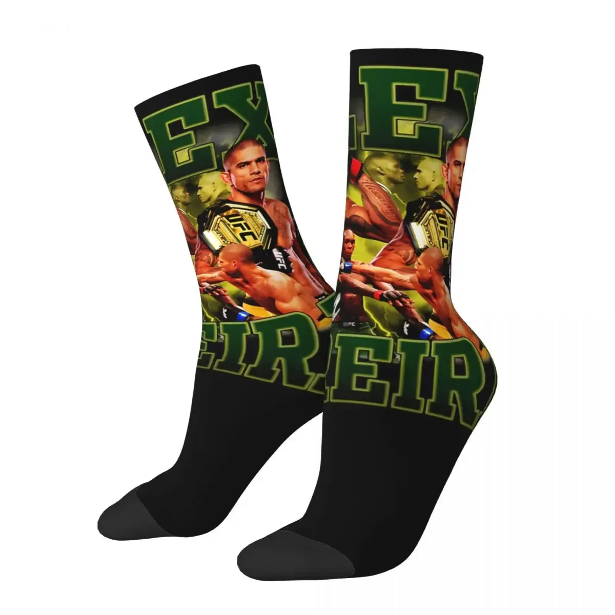 

Funny Happy Men's compression Socks Hip Vintage Harajuku New Alex Pereira Hip Hop Novelty Pattern Crew Crazy Sock Gift Printed