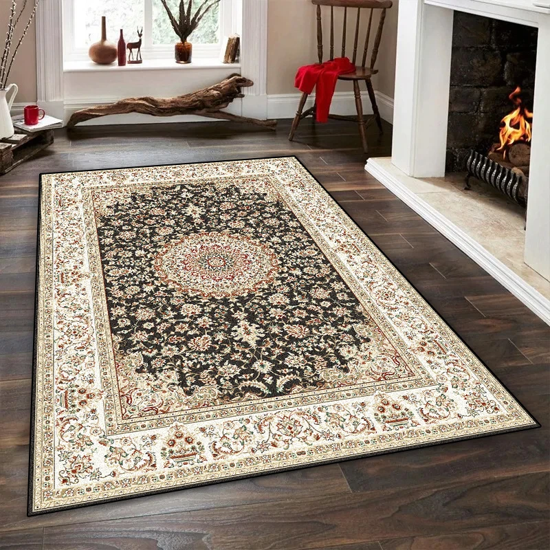 السجاد الفارسي لغرفة المعيشة منطقة كبيرة أريكة الحصير عدم الانزلاق قابل للغسل غرفة نوم الديكور صالة البساط شرفة المطبخ الحصير #4