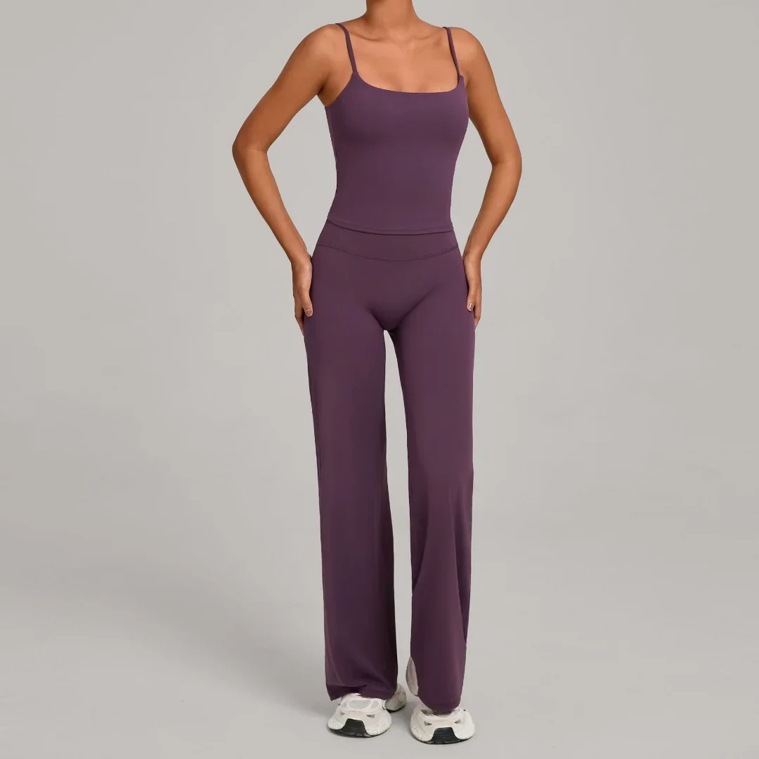 

Бесшовный костюм для йоги, спортивный костюм для фитнеса с высокой талией, плотный противоударный жилет с ощущением обнаженности, уличная одежда для бега, тренировочная одежда, комплект для йоги в тренажерном зале