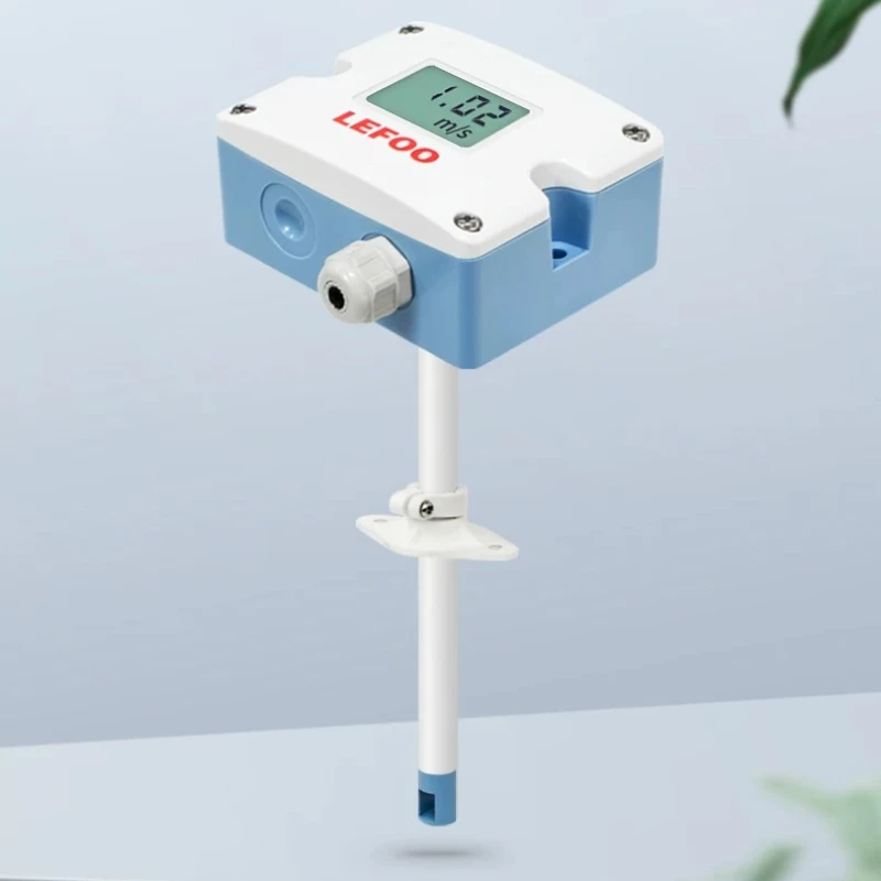 RS485 Duct Wind Speed Sensor Transmitter High‑Precision Industrial Anemometer for Air‑Condition Pipeline Measurement