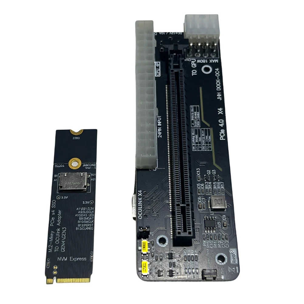 ABKJ-For Oculink/M.2 Nvme بطاقة الرسومات الخارجية للكمبيوتر المحمول EGPU حافظة GPU Dock PCIE 4.0X4 Gen4 بطاقة توسيع GDP للكمبيوتر المحمول #1