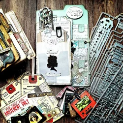 KW014 Tab Pages - -Cutting Dies for JunkJournal Scrapbooking PaperDIY Original Designs