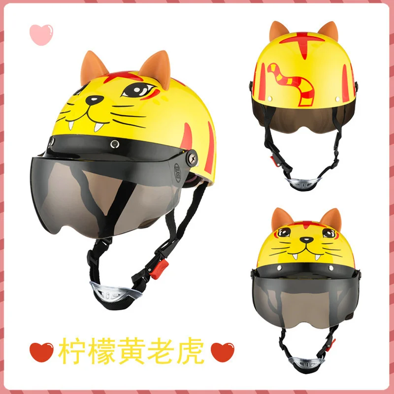 

Chopper Biker Motorbike Helm With ear Open Half Face New Motocross Helmets Moto Bike Motorcycle Helmet Children Off-road