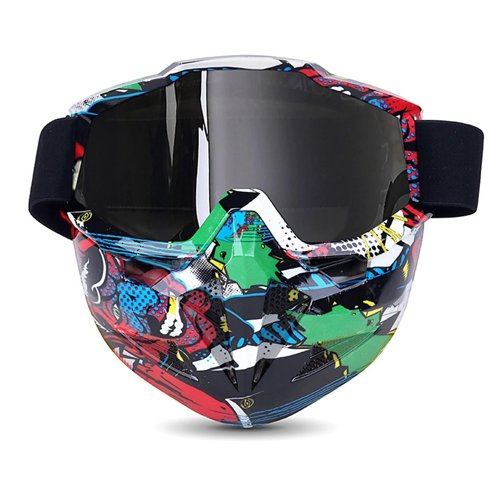 ShinyCoCo Luxury Brand Patterned Motorcycle Riding Face Mask Goggles Windproof And Eye Protecting Riding Glasses Personalized