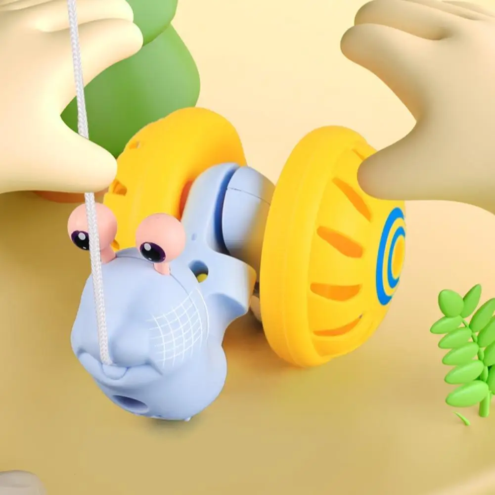 1Pc Rope Assembly Pull Thread Snail Children's Puzzle Assembly Rattle Baby Outdoor Toddler Toy Children's Gift