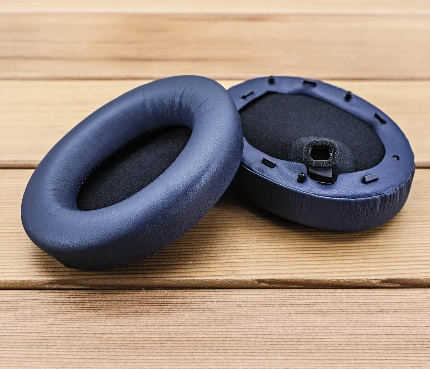 WH-1000XM4 Earpads - Compatible with WH-1000XM4 WH1000XM4, Ear Cushion with Soft Memory Foam (WH1000XM4 Blue Protein Leather)