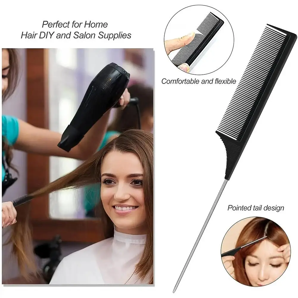 Peigne à queue pointue pour la coiffure, brosse à sourcils, utilisé pour les femmes, soin des cheveux, style, 1pcs, V9e0