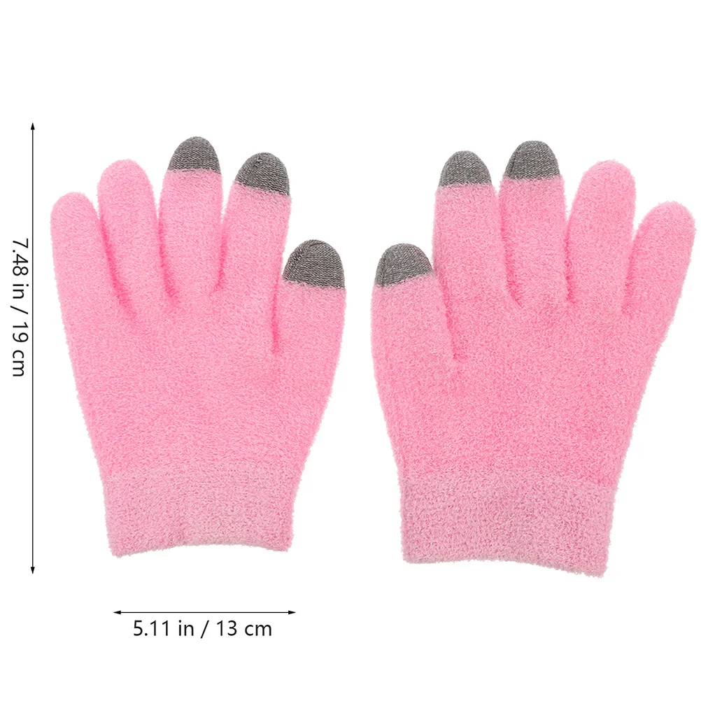 2pcs Gel Moisturizing Gloves Socks Set For Dry Hands Feet Overnight Touchscreen Compatible Yarn Sleeping Spa