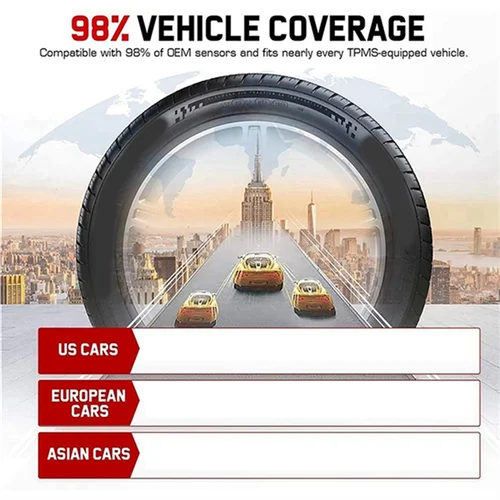 Imagen 2 del producto Sensor de presión de neumáticos TPMS 2 en 1, Monitor programable para coche, Sensor de presión de neumáticos TPMS para Autel también para Sensor Autel MX Maxitpms