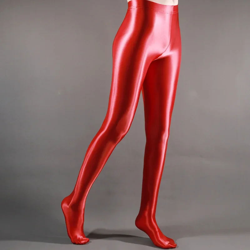 لامعة مبهمة جوارب طويلة لامعة عالية الخصر الجوارب مثير جوارب اليوغا السراويل التدريب النساء الرياضة طماق اللياقة البدنية الجوارب