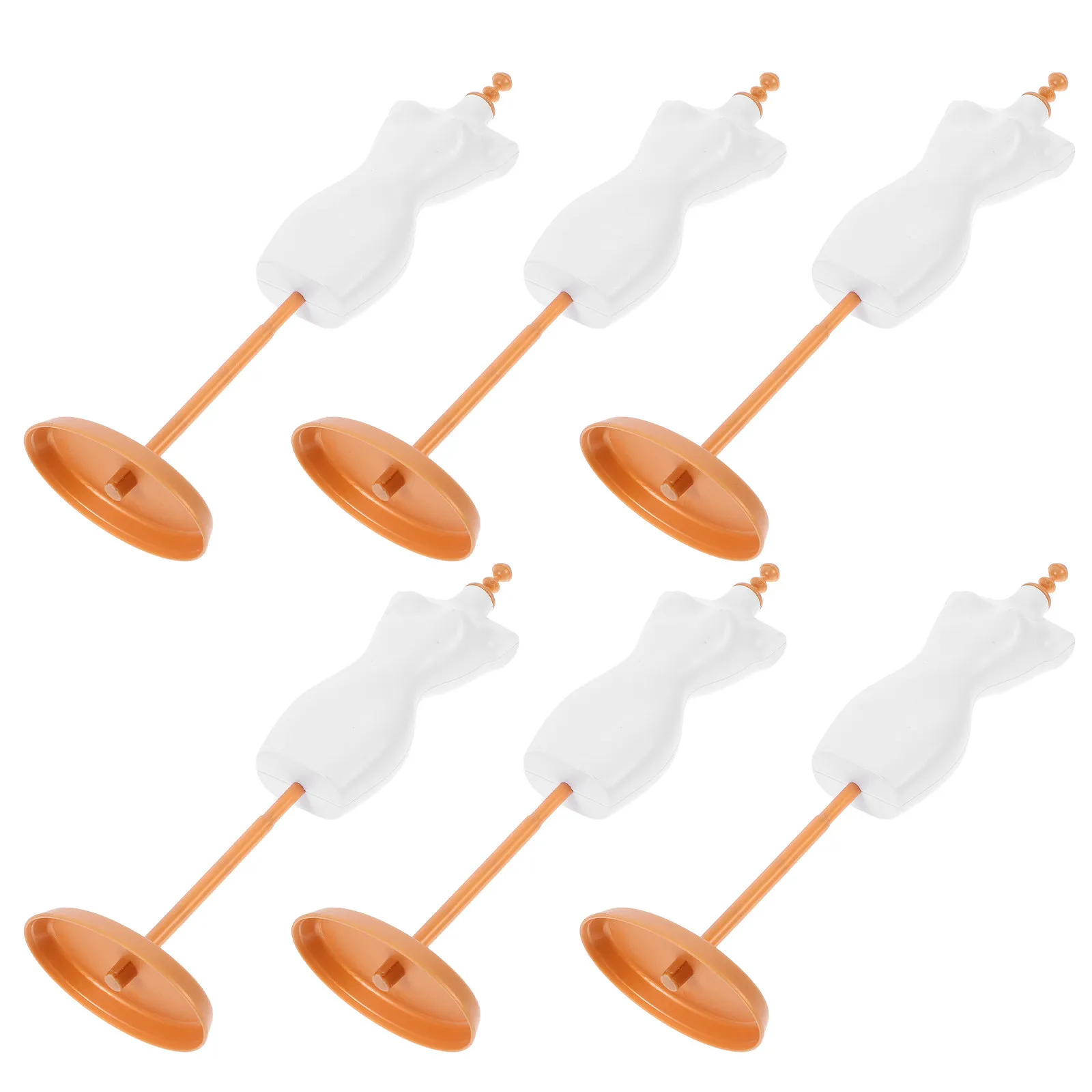 

Набор из 6 пластиковых манекенов-подставок для демонстрации юбок и одежды, подходит для детской одежды, декораций и творчества