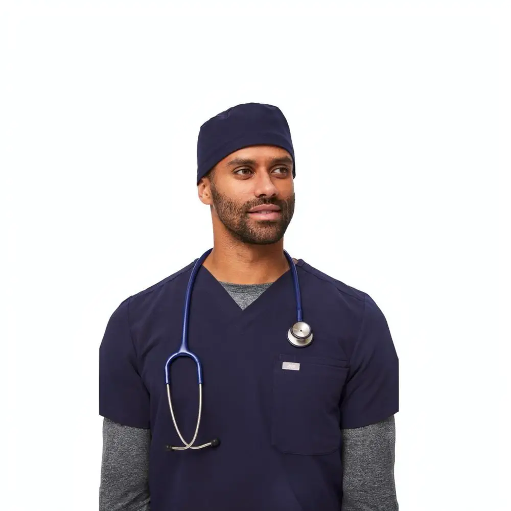 Cotton Working Hat Unisex Scrub Cap For Hospital Medical Clinic Nurse Operating Room Headwear Adjustable Ties Bandana