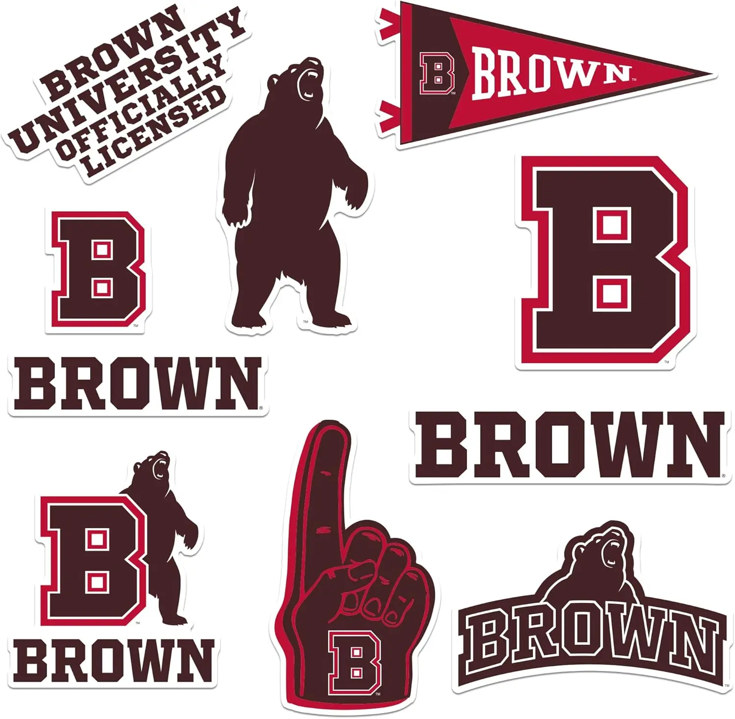 

Large Vinyl Sticker Variety Pack - Laptop, Water Bottle, Scrapbooking - Set of 9