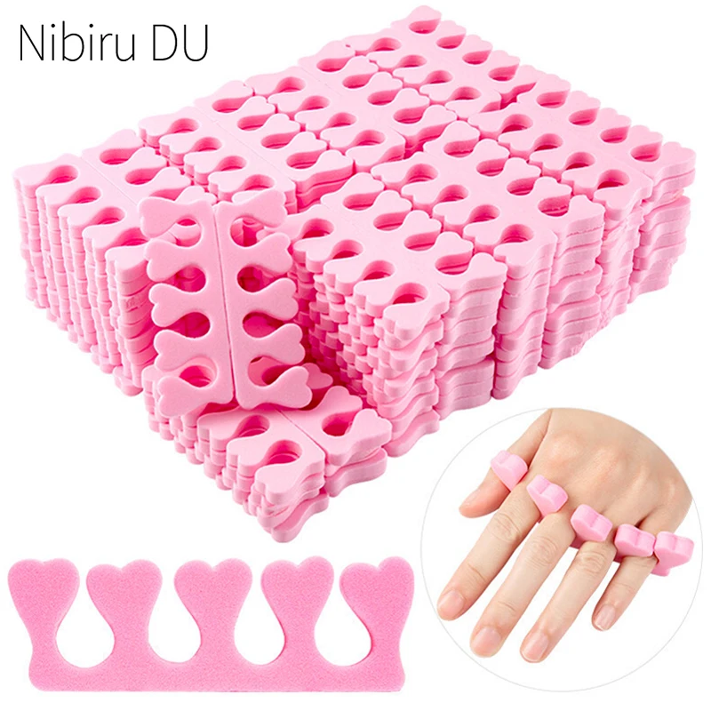 

10/2pcs Nail Art Toe Separators Fingers Foots Sponge Dividers Soft UV Gel Polish Beauty Tools Manicure Pedicure Pack Nail Kits