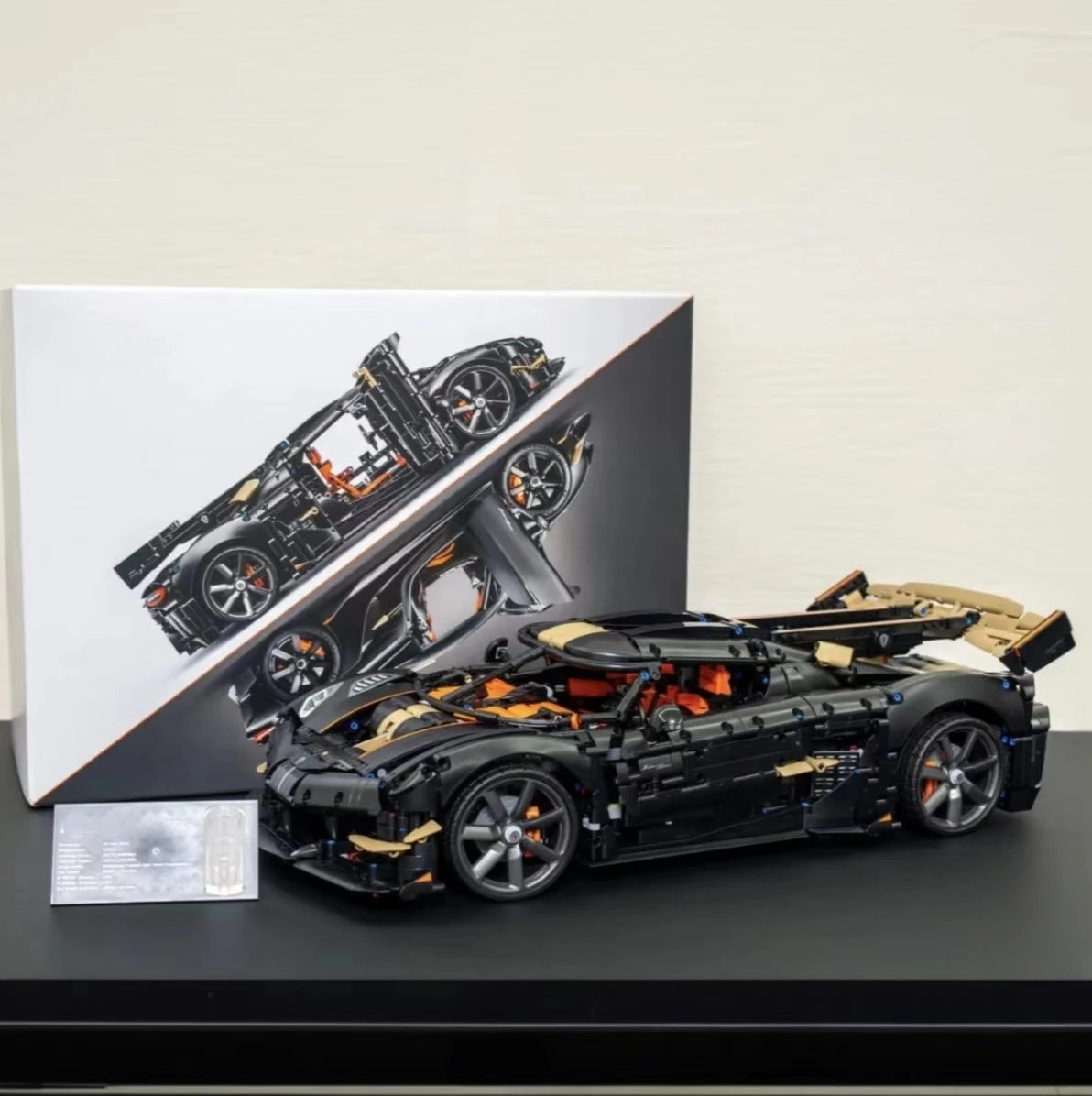 Hot Toys Nouveau modèle de blocs de construction de supercar Megacar, édition limitée, piste de course haute technologie, 4104 pièces, cadeau d'anniversaire