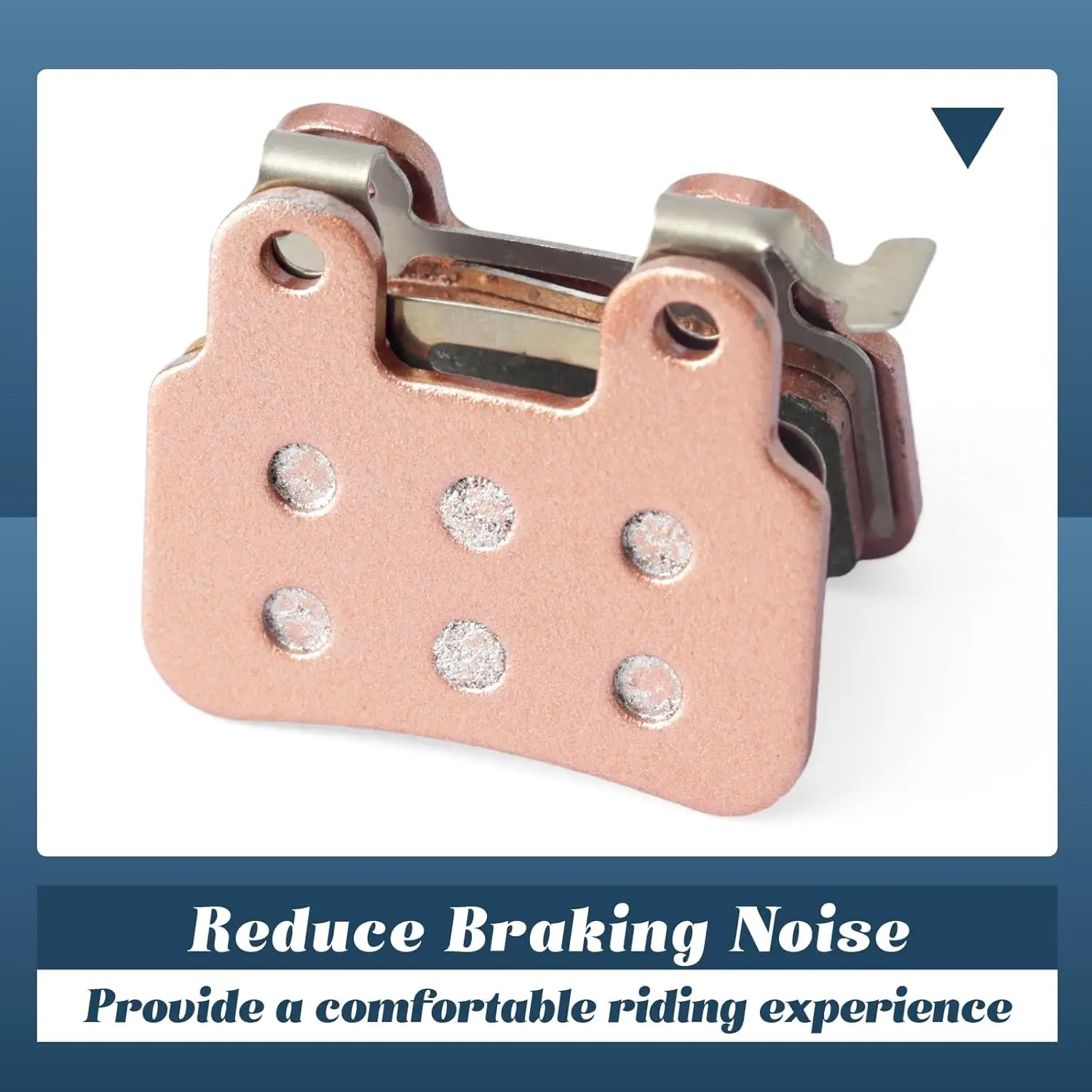 

All-Copper Sintered Brake Pads for Ridstar Q20 E-bike, High Performance Heat Resistant Durable Brake Pads Replacement