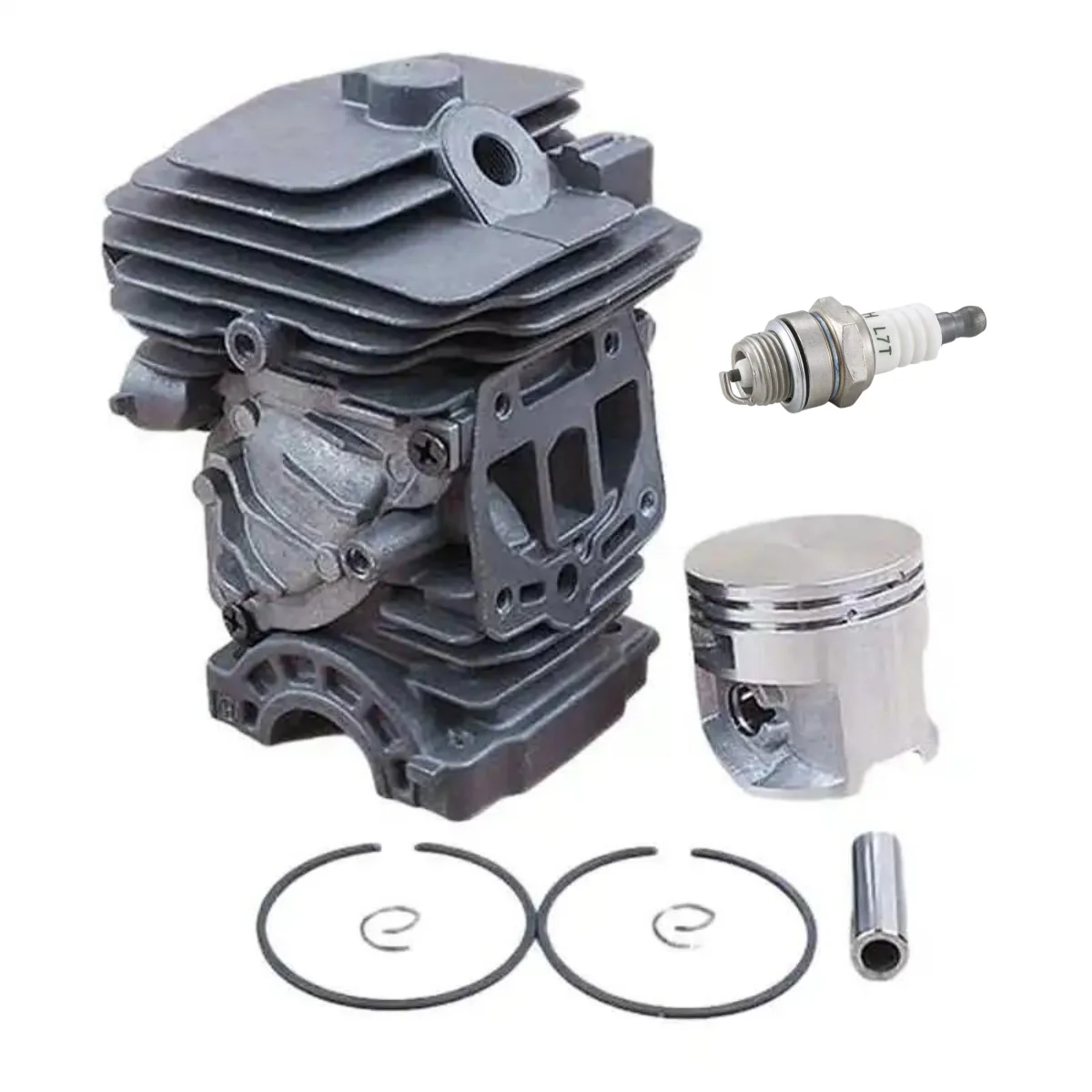 44mm Cylinder Piston Kit Fit For S ihl MS251 Chainsaw, Complete Assembly with Rings Pin Clips OEM 11430201207