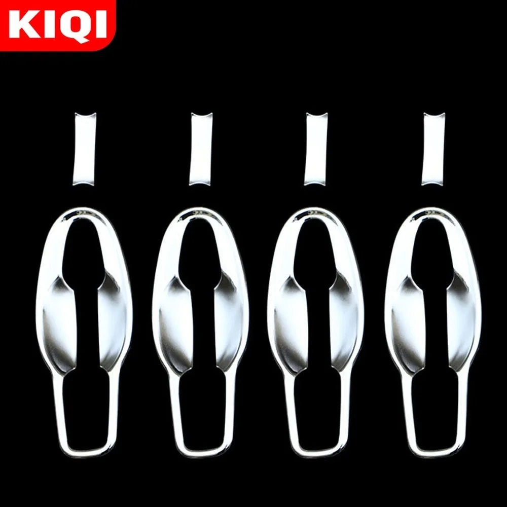 KIQI 4pcs/Set ABS Chrome Exterior Outer Door Handle Bowl Cover Trim for Renault Koleos Samsung QM6 2016 - 2020 Refit