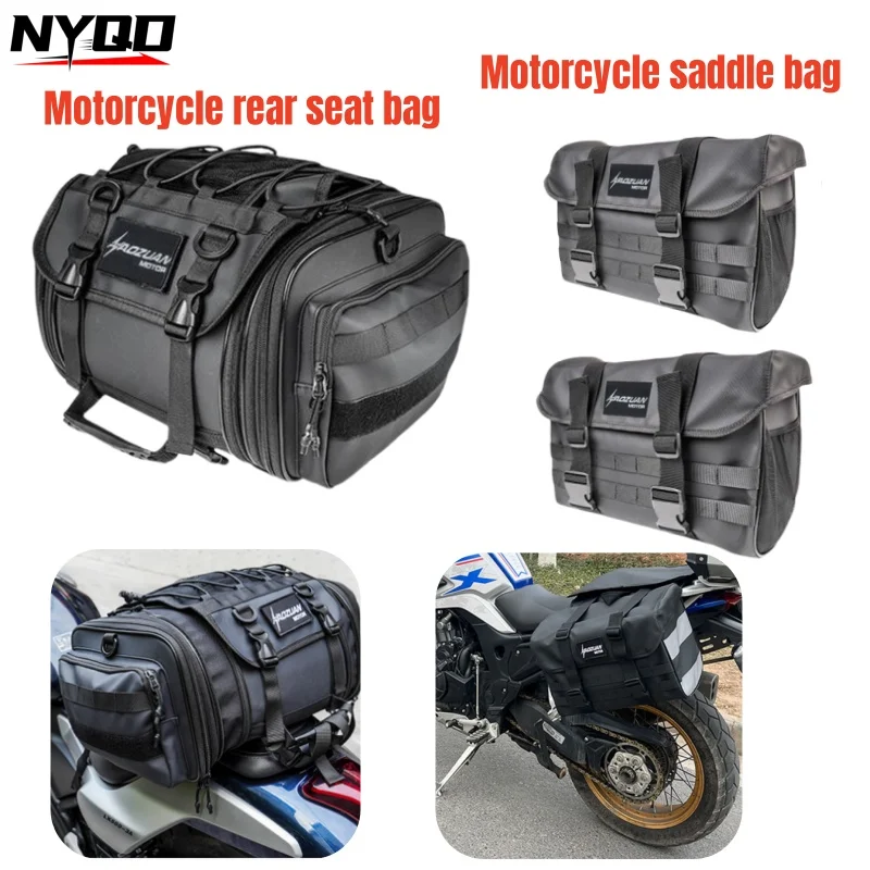 

Motorcycle Universal Rear Seat Saddle Bag Oxford Cloth Waterproof Motorcycle Equipment Large Capacity Waterproof Storage Bag