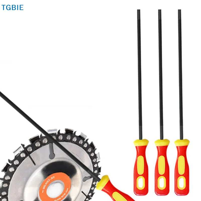 [T]1PC Round High Carbon Steel Sharpening Chainsaw Saw Chain File Sharpener For Woodwork Chainsaw File 4/4.8/5.5mm Chainsaw File