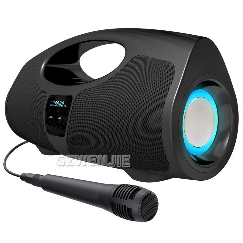 40W Portable Bluetooth Speaker IPX5 Waterproof Outdoor HIFI Pillar Speaker Subwoofer Stereo Speaker FM Radio TF Boom Box