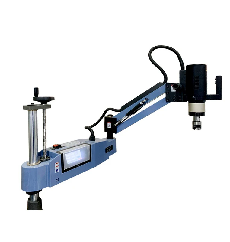 High-Speed Universal Electric Tapping Machine M3-M16 375 RPM Flexible Tapping Arm Includes 9 ANSI Standard Collets 1200mm Reach