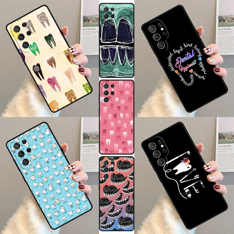 

Чехол для телефона Dentist Tooth Dental Hygienist для Samsung Galaxy S23 S21 S20 FE S24 S25 S22 Ultra Note 10 20 Plus, силиконовый чехол