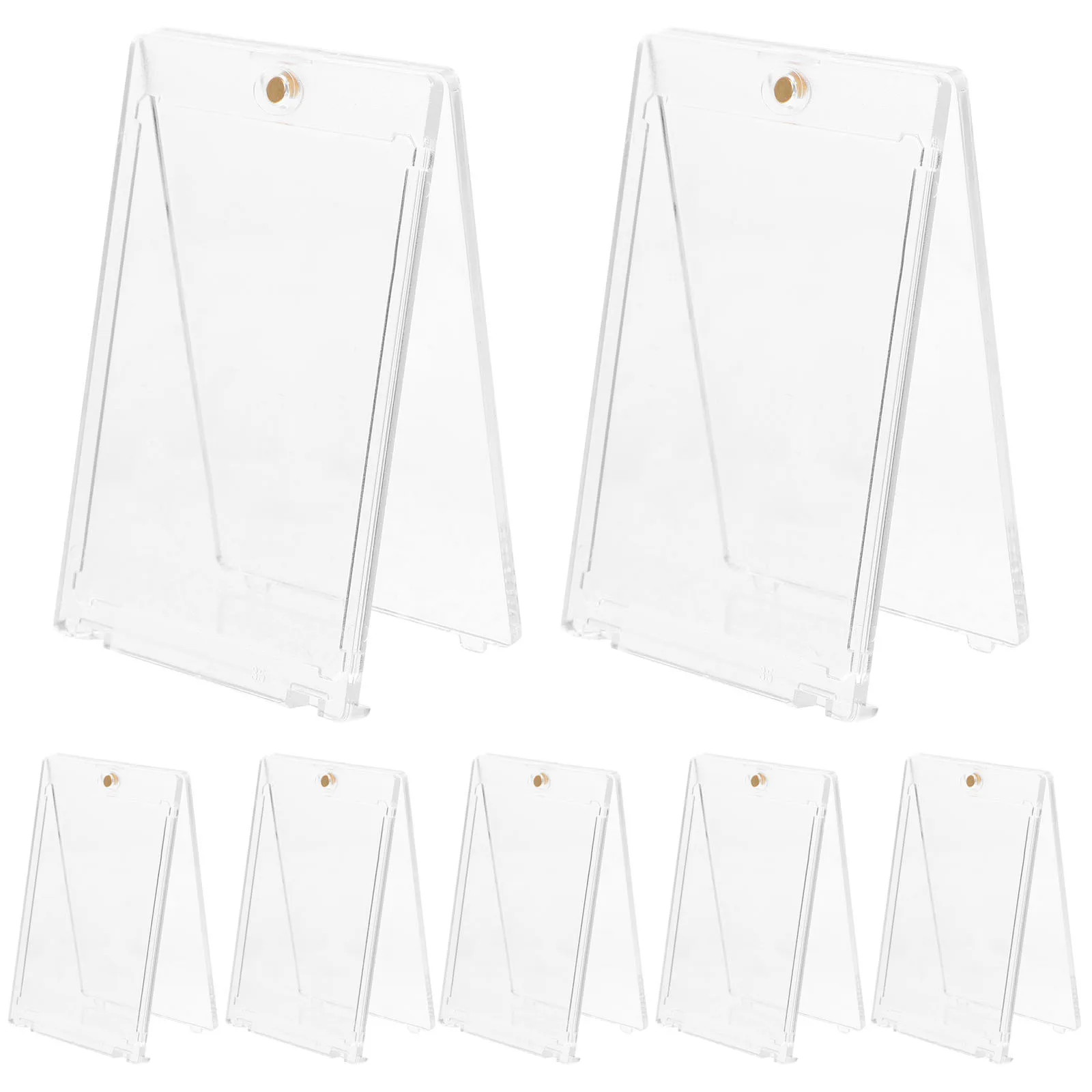 

10Pcs Trading Card Protector Magnetic Card Holder Hard Plastic Display Case for Sports Baseball Game Cards Photo Cards Cover