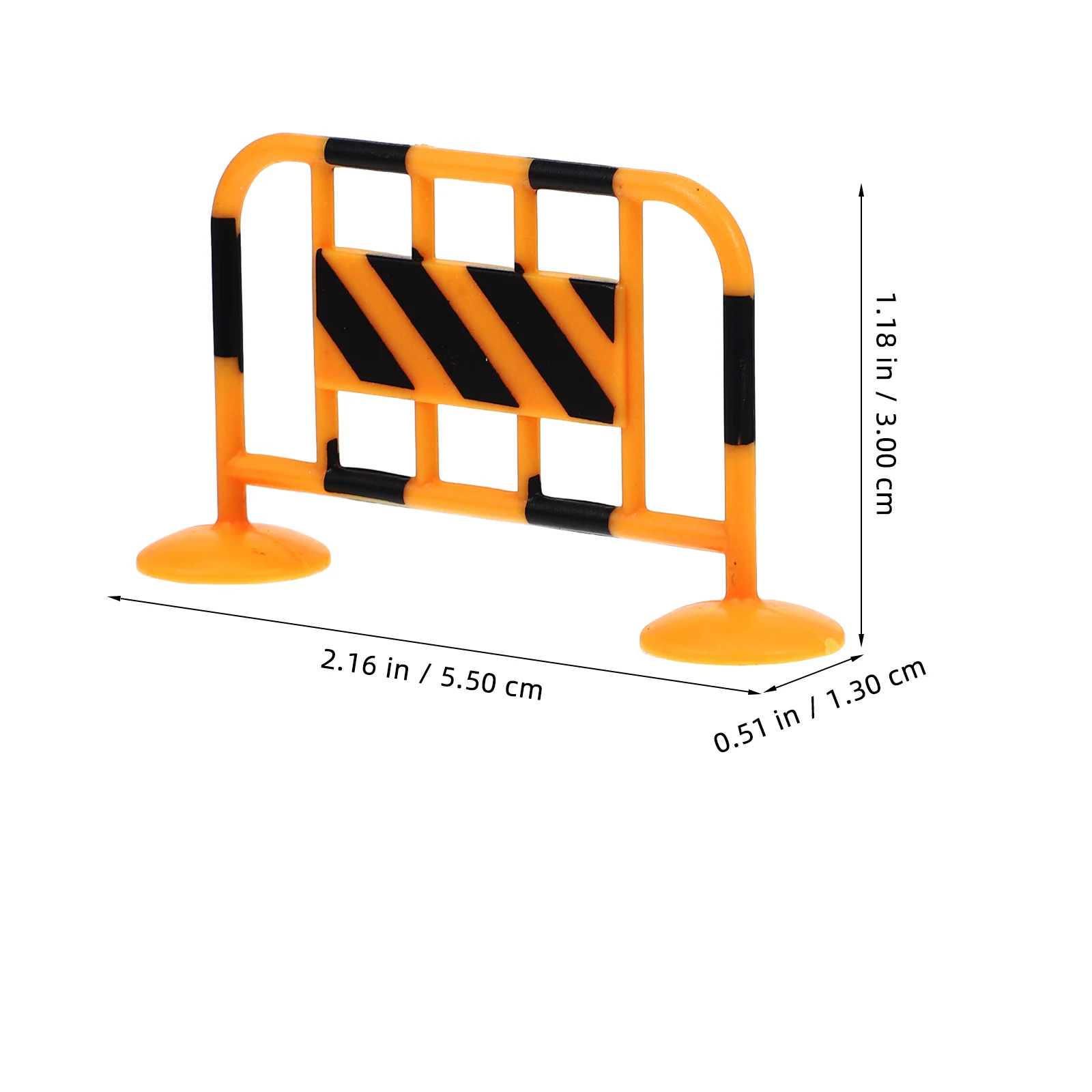 10 Pcs Traffic Roadblock Toy Roadblocks Fence Signs Miniature Models Accessories