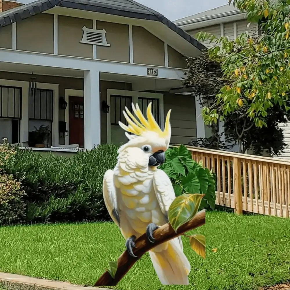 

Crafts Acrylic Bird Garden Pile Cute Waterproof Garden Floor Plugs Creative Multi Functional Animal Mini Figurine Courtyard