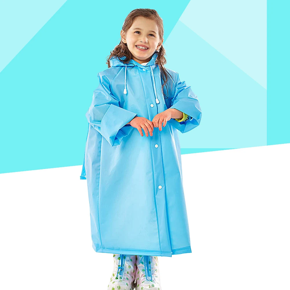 

Kids Portable Schoolbag Cover Bright Colors Reusable Raincoat With Schoolbag Cover Camping Portable Raincoat Hiking