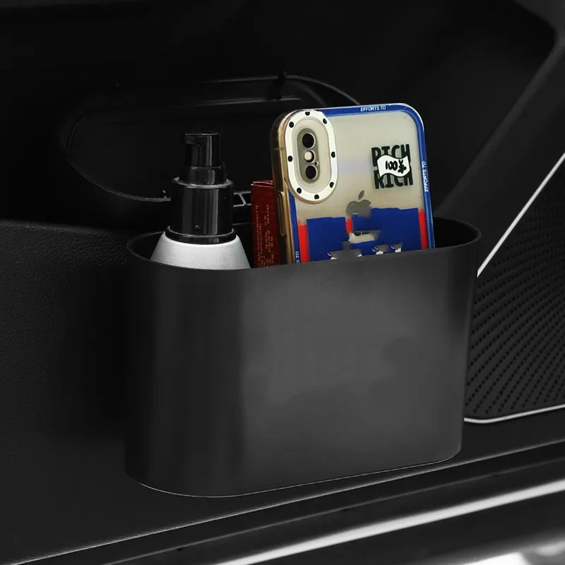 For Kia K5/Optima MS RIO 2000~2005 Car Door Seat Clip Stand Holder Storage Box Multipurpose Organizer Mini Trash Can Accessories