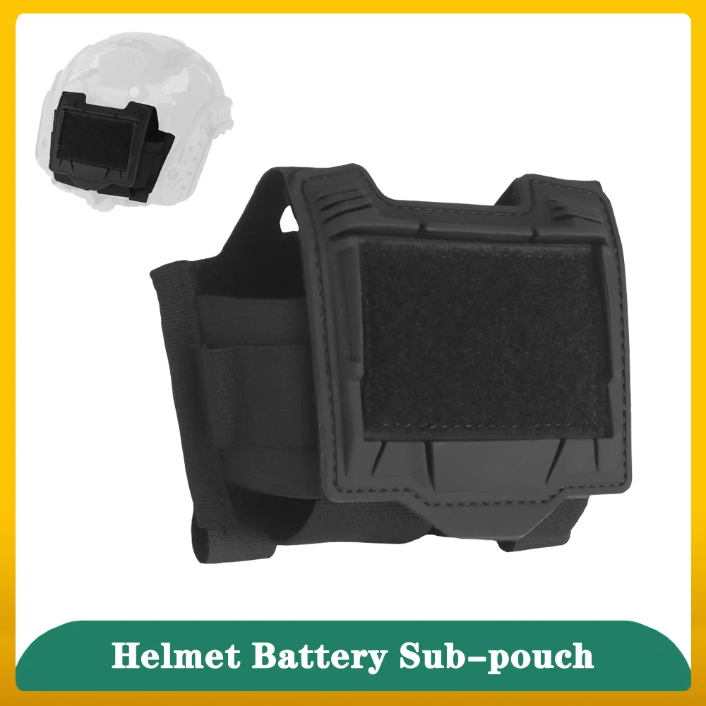 

Тактический чехол для аккумулятора для шлема, аккумуляторный ящик и совместимая липучка для охотничьих шлемов, походная сумка для хранения сбалансированного веса