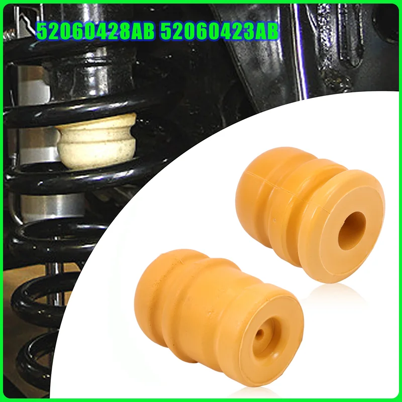 

4Pcs 52060428AB 52060423AB Front and Rear Bump Stops for Wrangler JK 2007-2018 Suspension Jounce Control Arm Bumpers Replaces