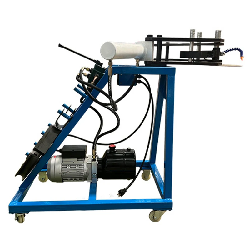 HTB-1000 Electric Hydraulic Metal Pipe Bending Machine The bending machine comes standard with 3 sets of molds and simple bottom