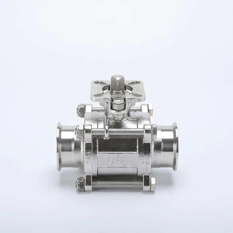 Sanitary -piece quick-loading ball without dead angle High platform full-diameter -piece ball