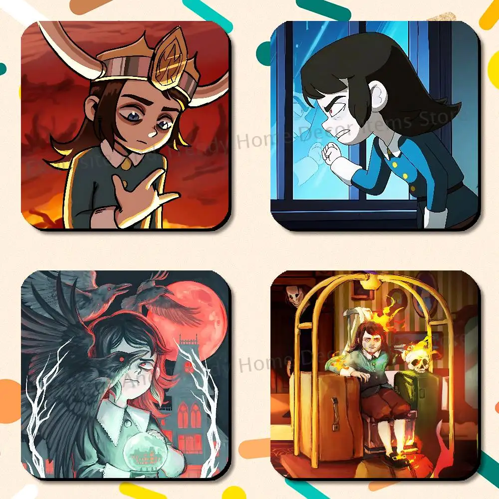 A-Abaddon H-Haunted Hotel Soft Magnetic Refrigerator Magnets Dimensions 75x75mm Personality Decorations Creative Gifts
