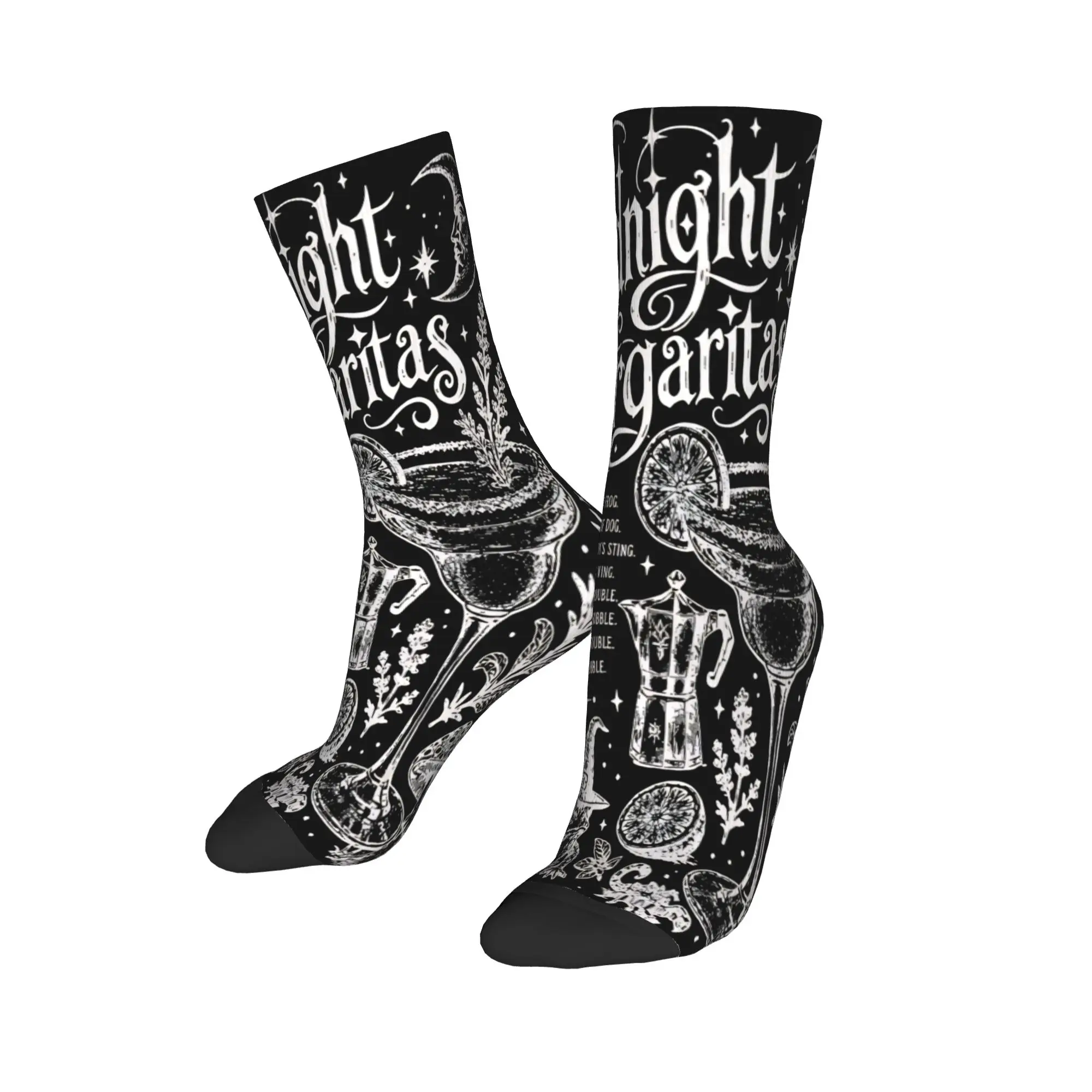 Unisex Practical Magic Midnight Margaritas Witchy Cocktail Spellcasting Moonlit Witchcr Merch Socks  Sweat Absorbing Socks
