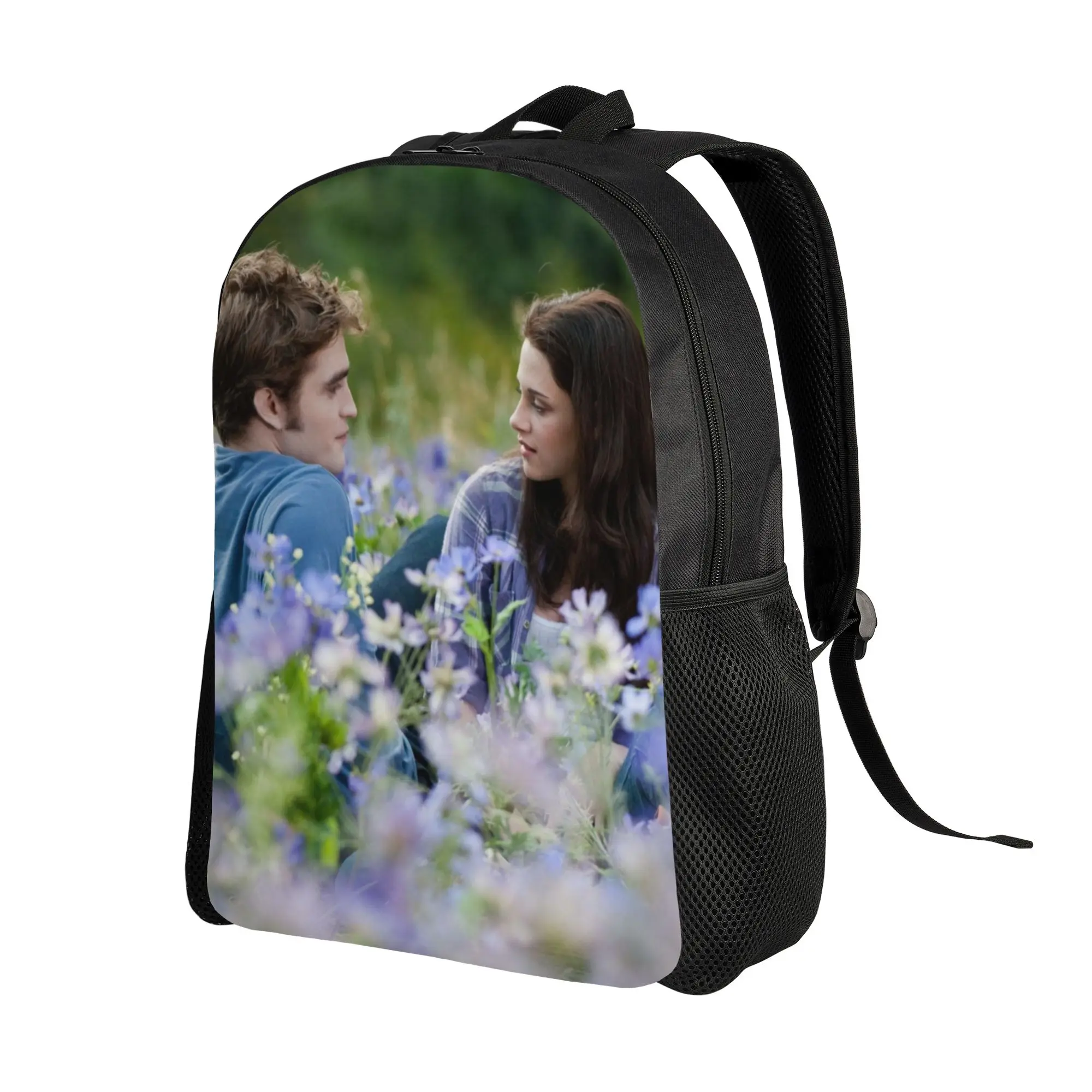 The Twilight Saga Movie Backpack for Men Women Cool Student Business Daypack Edward Bella Isabella College Canvas Bags