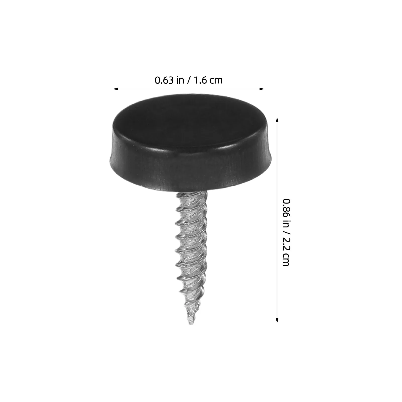 16Sets Decorative Screws High Strength Stainless Steel Mirror Fixings Screw Caps for Mirrors Cabinets Vanity Mirror Fasteners