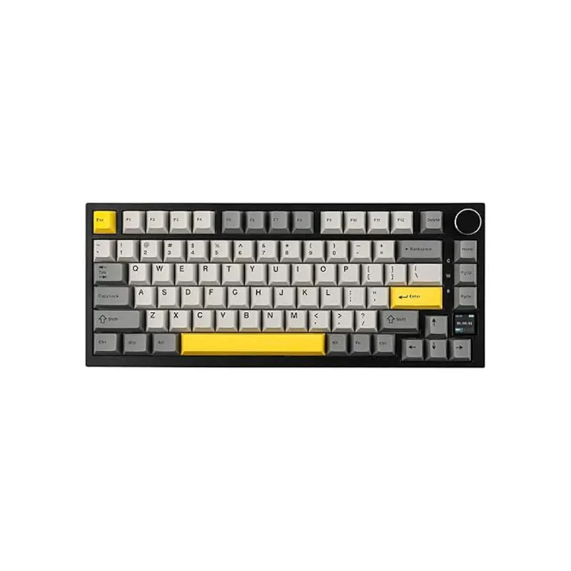 Ajazz ak820 max atualizado teclado mecânico sem fio montado na junta bt5.0/2.4ghz/USB-C teclado para jogos com estofamento de 5 camadas