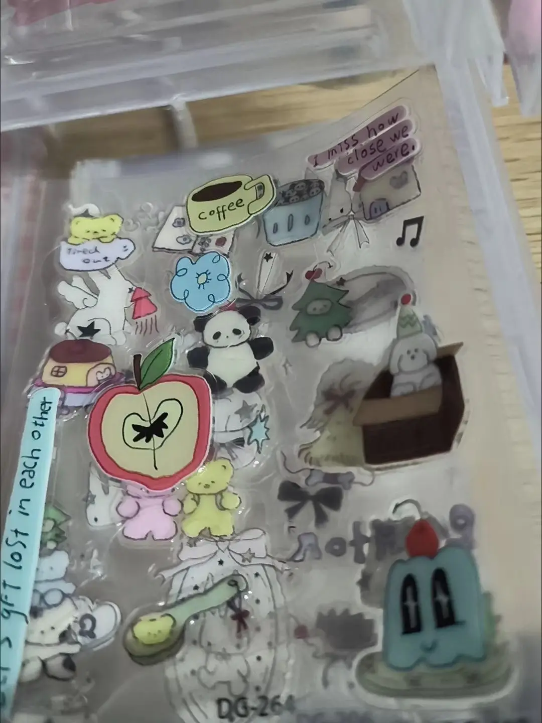 

High Aesthetic 3D Apple Puppy Jelly Stickers Korean Ins Style Self Adhesive Decor Stickers for Tablet Laptop Journal DIY