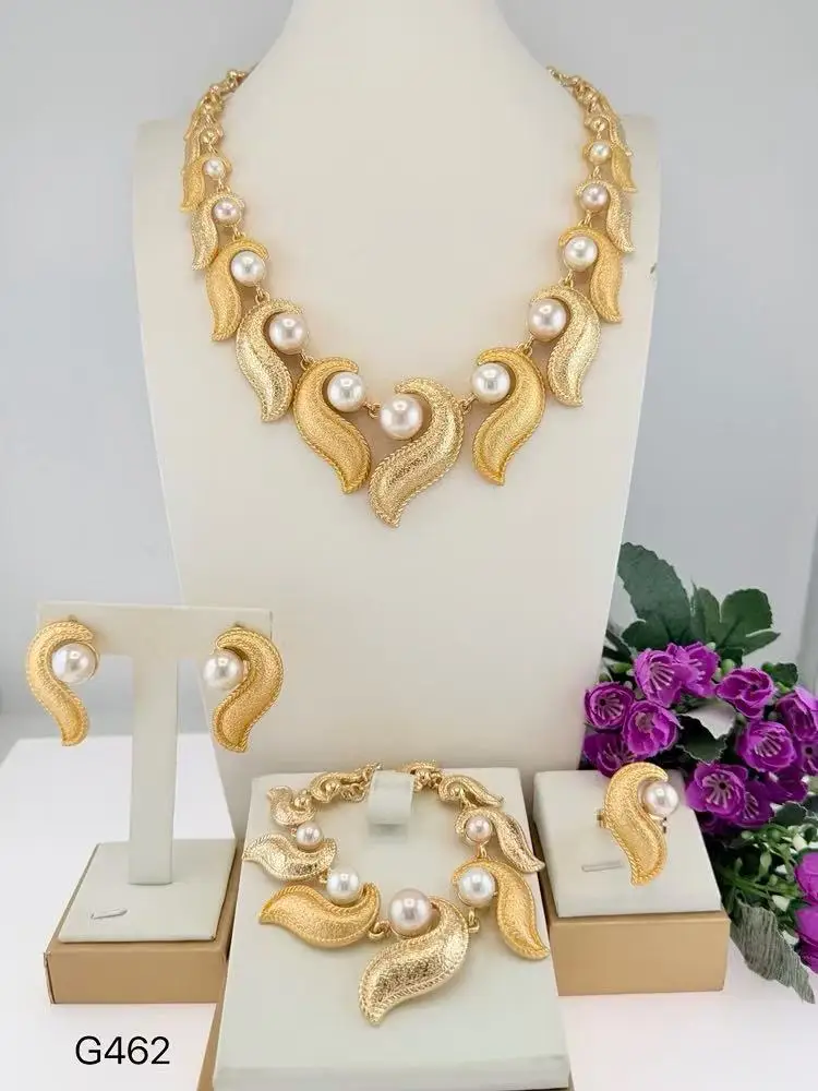 Simple Elegant Three Tone Heart Shape Italian Jewelry set Fancy llaveros Collar Pulseras pin Pendient tentacles Anillos 4PC Set